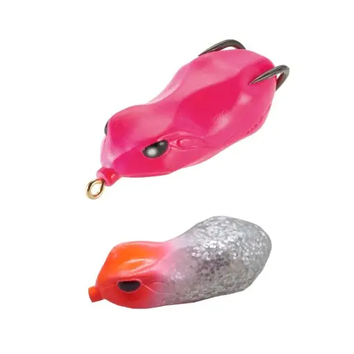 Expediere rapidă Creatura Tiemco Vajra Frog FRG-60, Read Head/Silver Glitter, 6cm