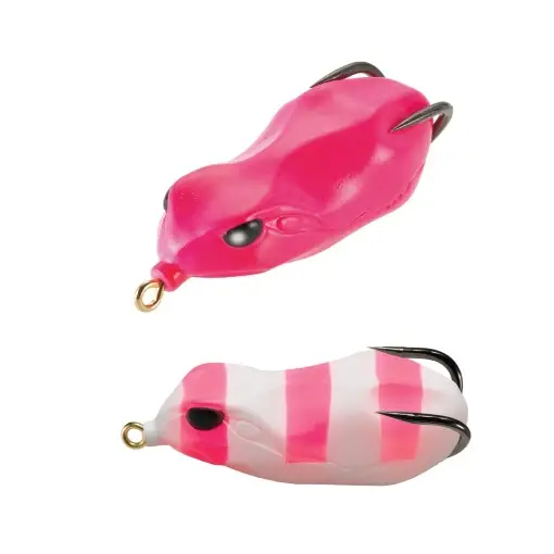 Popular Creatura Tiemco Vajra Frog FRG-60, Striped Pink, 6cm
