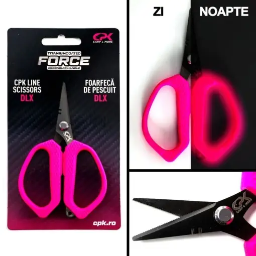 Foarfeca CPK Line Fluo Deluxe, Roz Discount