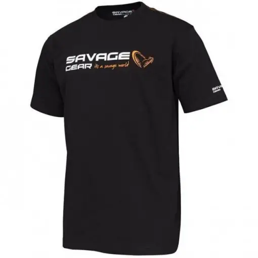 Tricou Savage Gear Signature Logo Black Ink Reduceri
