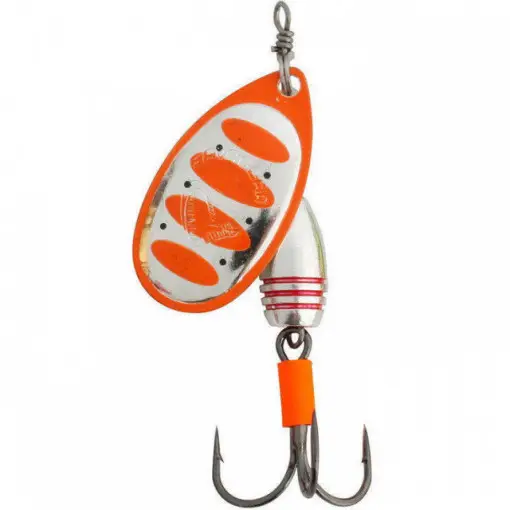 Lingurita Rotativa Savage Gear Rotex Nr.3, Culoare Fluo Orange Silver, 8g Promoție
