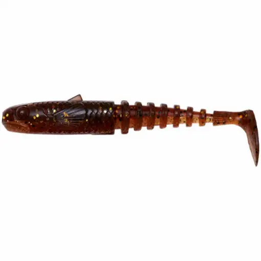 Shad Savage Gear Gobster, culoare Motoroil UV, 7.5cm, 5g, 5buc Lichidare de stoc