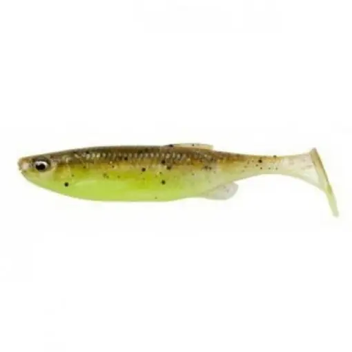 Shad Savage Gear Fat Minnow T-Tail, culoare Green Pearl Yellow, 9cm, 7g, 5buc Cumpără online