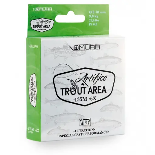 Fir textil Nomura Artifice Trout Area 6X, verde, 135m Reducere extra
