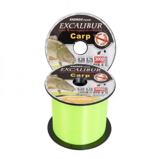 Cumpărături sigure Fir EnergoTeam Excalibur Carp, Galben Fluo, 3000m