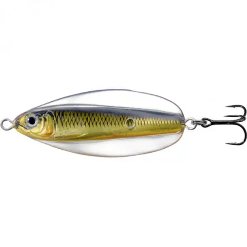 Preferatul clienților Lingurita oscilanta Livetarget Erratic Shiner, culoare Gold-Black, 5.5cm, 11g