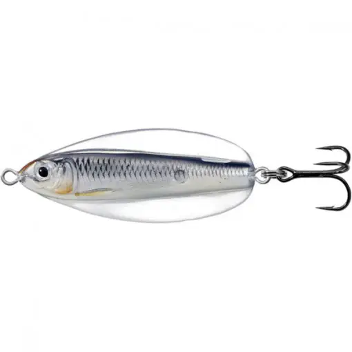 Discount Lingurita oscilanta Livetarget Erratic Shiner, culoare Glow-Black, 7cm, 21g