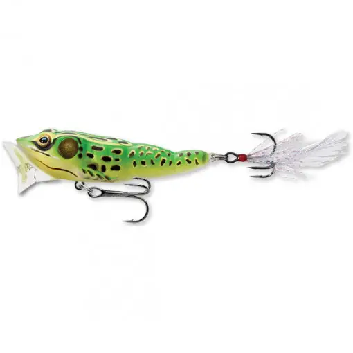 Vobler Livetarget Frog Popper, culoare Floro Green-Yellow, 6.5cm, 7g Reducere extra