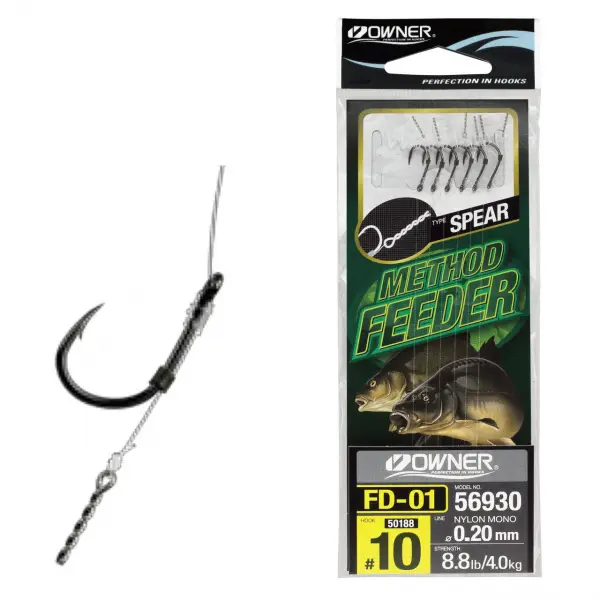 Livrare rapidă Rig Feeder Owner 56930 No.8 0.22 FD-01 Spear Monofilament