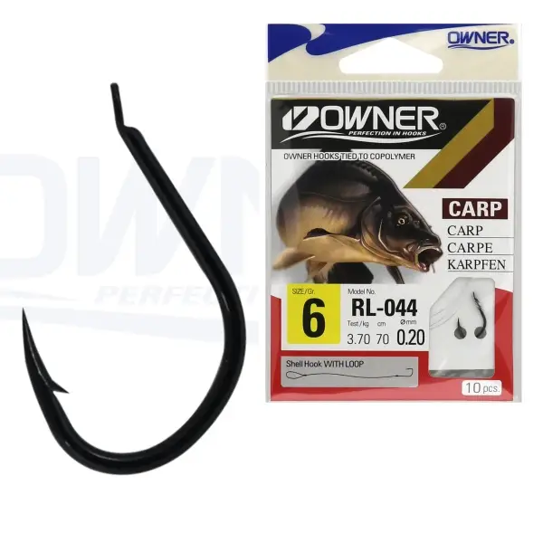 Carlige Legate Owner RL-044 No.6 70cm 0,20mm Comandă acum