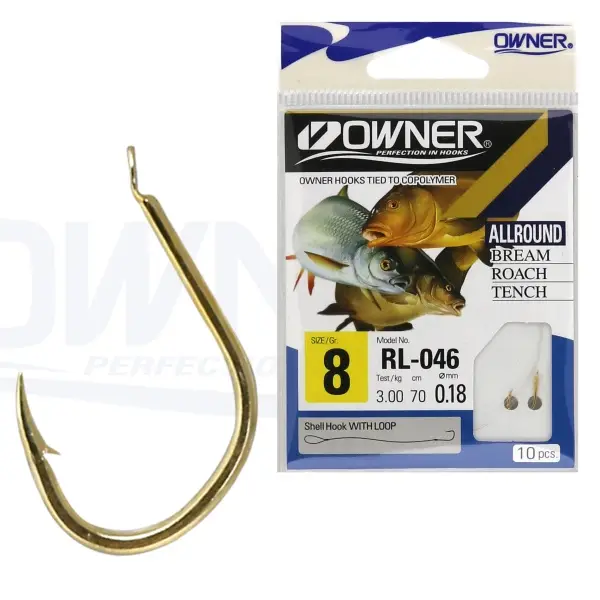 Expediere rapidă Carlige Legate Owner RL-046 No.10 70cm 0,16mm
