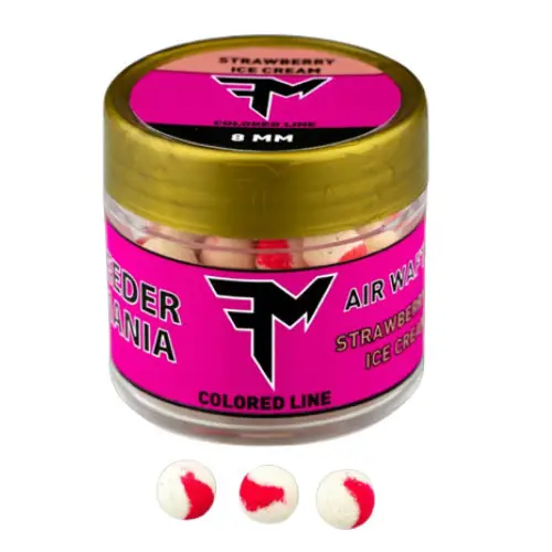 Preferatul clienților Pop Up Feedermania Air Wafters Colored Line, Capsuna-Inghetata, 8-10mm