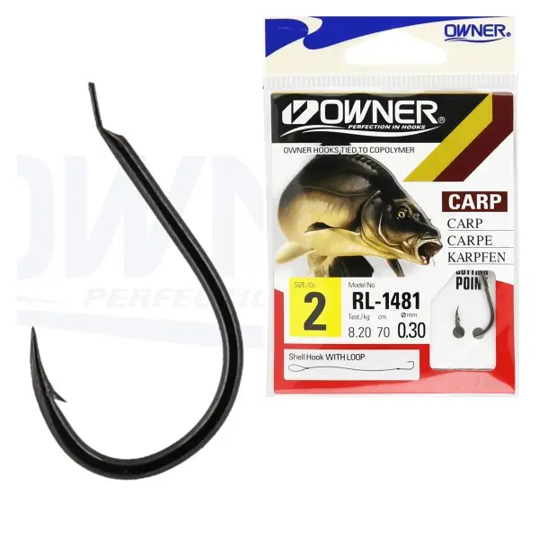 Carlige Legate Owner RL-1481 No.4 70cm 0,22mm Reducere extra