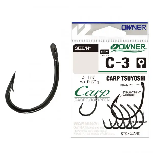 Carlig Owner C-3 No.2 Carp Tsuyoshi Super ofertă