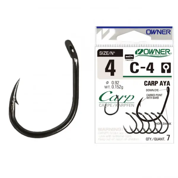 Calitate înaltă Carlig Owner C-4 No.1 Carp Aya