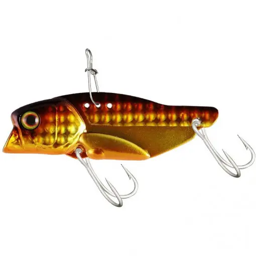 Cicada Jackall Knockin Jaw , culoare Double Clutch Gold & Black, 4.6cm, 7g Nu rata