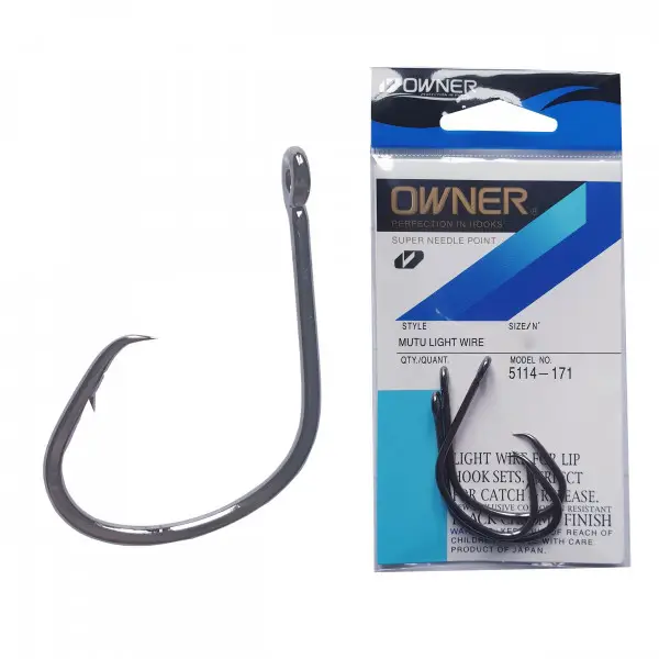 Carlig Owner 5114 No.2/0 Mutu Light Wire Popular