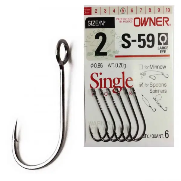 Reducere Carlig Owner S-59 No.6 Spoon Spinner