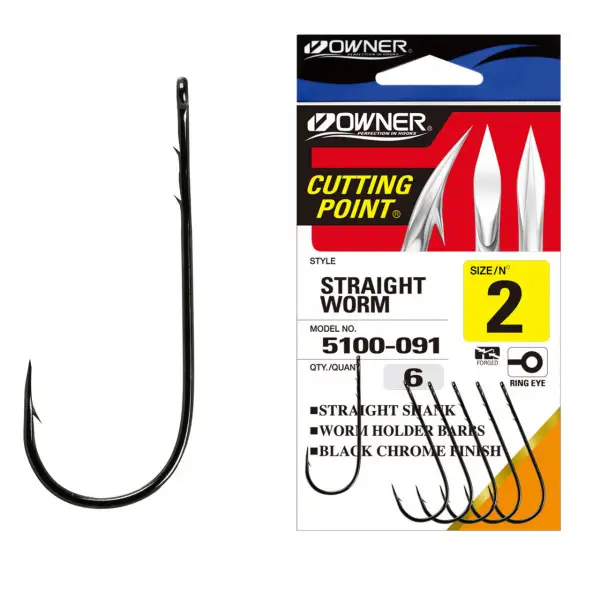 Ofertă specială Carlig Owner 5100 No.2 Straight Worm