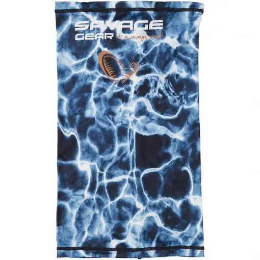 Buff Savage Gear Sunmask Marine UV One Size, Sea Blue Ofertă specială