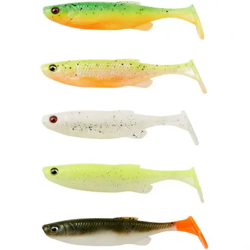 Livrare gratuită Shad Savage Gear Fat Minnow T-Tail, Darkwater Mix, 13cm, 5buc/plic