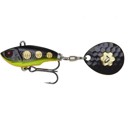 Vobler Savage Gear Fat Tail Sinking, culoare Black Magic, 5.5cm, 9g Ofertă limitată