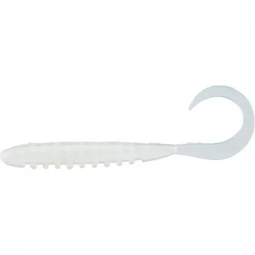 Reducere de preț Naluca Jackall Tide Curly, culoare Glow, 5cm, 8buc/plic