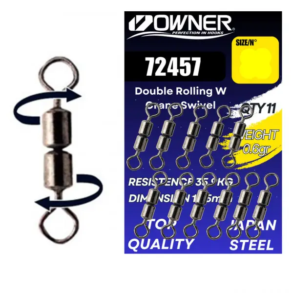 Vartej Owner Amaz No.18 12.1kg 72457 Rolling Dublu W Crane Swivel 12buc Super ofertă
