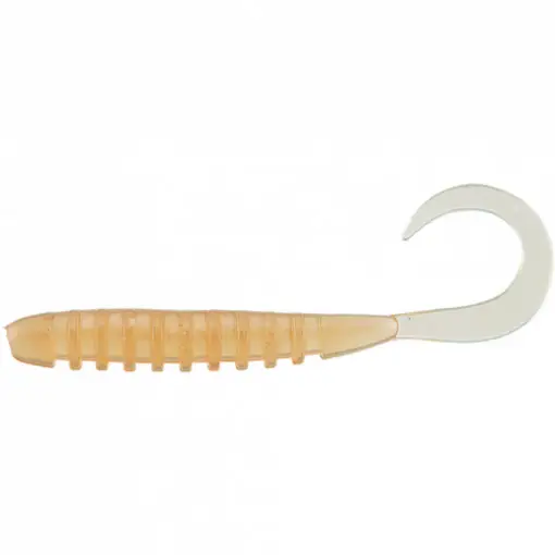 Grub Jackall Tide Curly, culoare Isome Glow Crush, 5cm, 8buc/plic Preferatul clienților