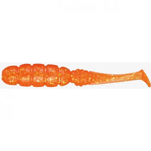 Grub Jackall Goodmeal Shad, culoare Orange Gold Flake, 5cm, 7buc/plic Doar azi