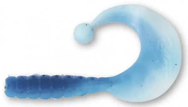Disponibil imediat Twister Quantum Magic Trout Curly B-Bobbles 3.5cm Garlic Aroma Blue/White