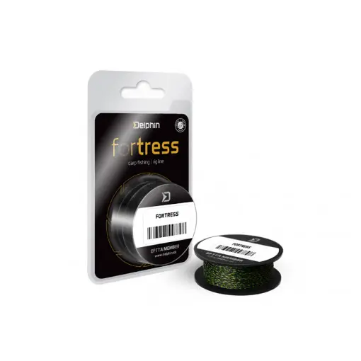 Disponibil imediat Fir Textil Delphin Hookline FORTRESS, Negru-Verde, 20m