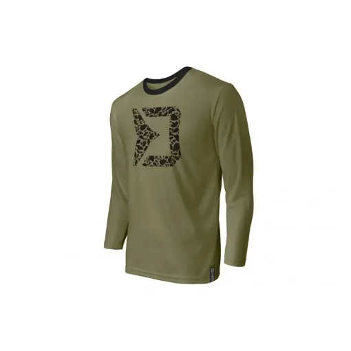Tricou cu Maneci Lungi Delphin Rawer Carpath, Verde Doar azi