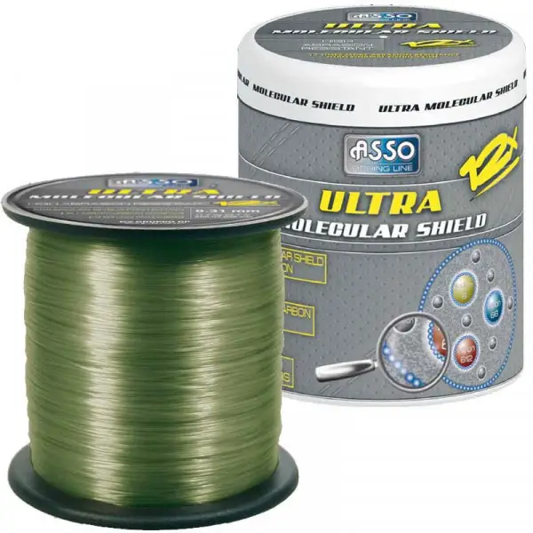 Transport gratuit Fir Asso Ultra Molecular Shield 0.30mm 11.20kg 1200m Dark Green