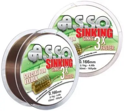 Premium Fir Asso Sinking 3X Feeder 0.134mm 1.50kg 150m Brown