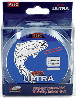 Fir Asso Ultra 0.18mm 6.00kg 100m Transparent Lichidare de stoc