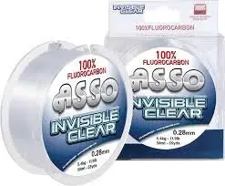 Fir Asso Fluorocarbon 0.17mm 2.30kg 50m Invisible Clear Ofertă specială