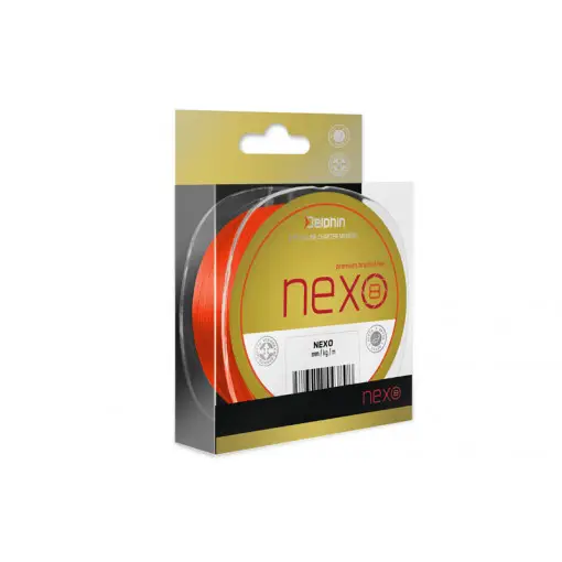 Preț promoțional Fir Textil Delphin Nexo 8 Premium Braid Line, Fluo Orange, 1300m