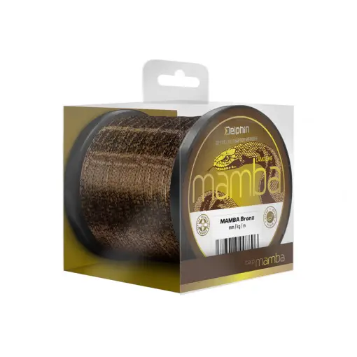 Reducere extra Fir Monofilament Delphin Mamba Carp, Camo Bronz, 1200m