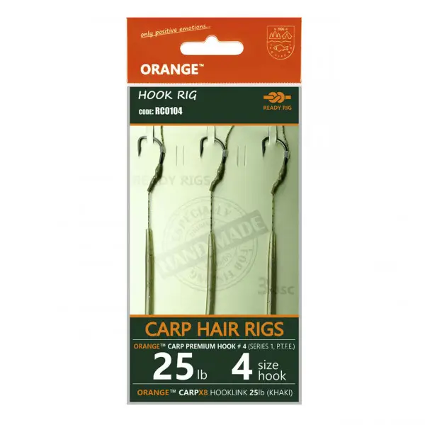 Rig Crap Orange Series 1 No.6 20Lb Crap Hair Rigs Livrare expres