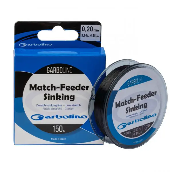 Transport gratuit Fir Garbolino Match Feeder Sinking 0.20mm 6.38Lb 150m Negru