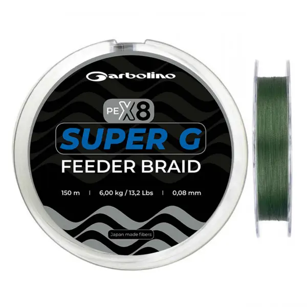 Noutate Fir Garbolino Super G Feeder Braid 0.10mm 6.00kg 150m Maro