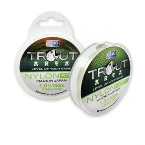 Fir Asso Trout Area Nylon Soft 0.148mm 1.814kg 100m Green Preț mic