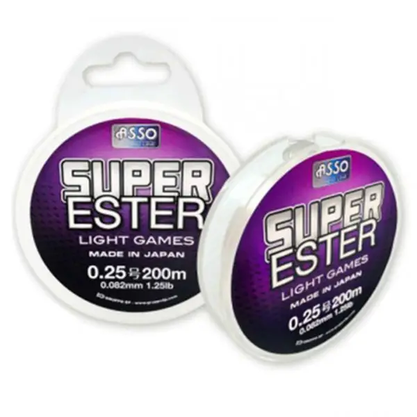 Livrare expres Fir Asso Super Ester 0.104mm 0.910kg 200m White-Fluo