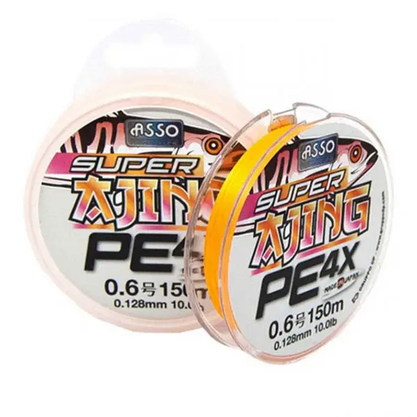 Discount Fir Asso Super Ajing PE 4X 0.117mm 3.63kg 150m Orange