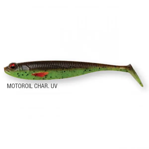 Transport gratuit Shad DAM Effzett Shadster Slim 8.5cm 5.2gr Motoroil Chartreuse UV