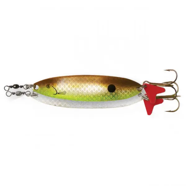 Oscilanta 32gr 95mm DAM Effzett Slim Standard Spoon Olive Silver UV Disponibil imediat