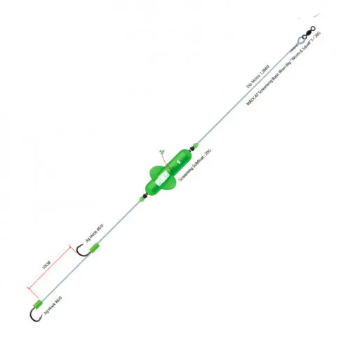 Plată sigură Montura Madcat Adjusta B River Worm&Squid 100mm, 2x8, 0, 160cm, 40g