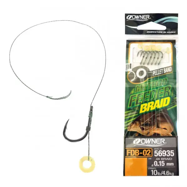 Rig Feeder Owner 56935 No.12 0.12 FDB-02 Pellet Band Braided Transport gratuit