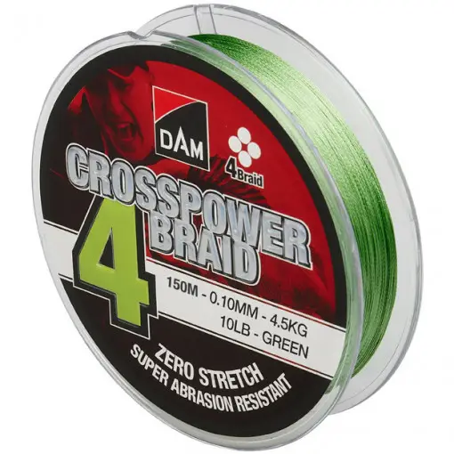 Fir Textil Dam Crosspower 4X Green, 150m Ieftin